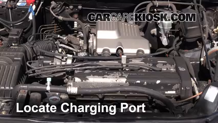 How to Add Refrigerant to a 1997-2001 Honda CR-V - 2000 ... wiring diagram kia sephia 1997 